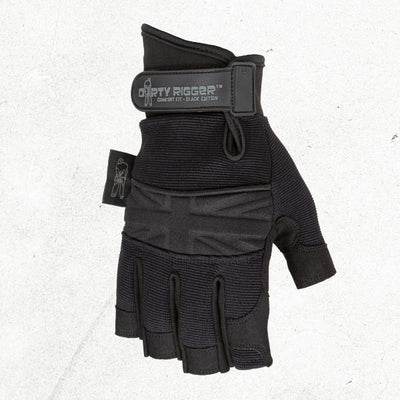 Dirty Rigger Comfort Fit™ Black Edition Rigger Glove – Fingerless