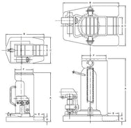 Steerman YAM Machine jacks with lifting claw - imagen 3