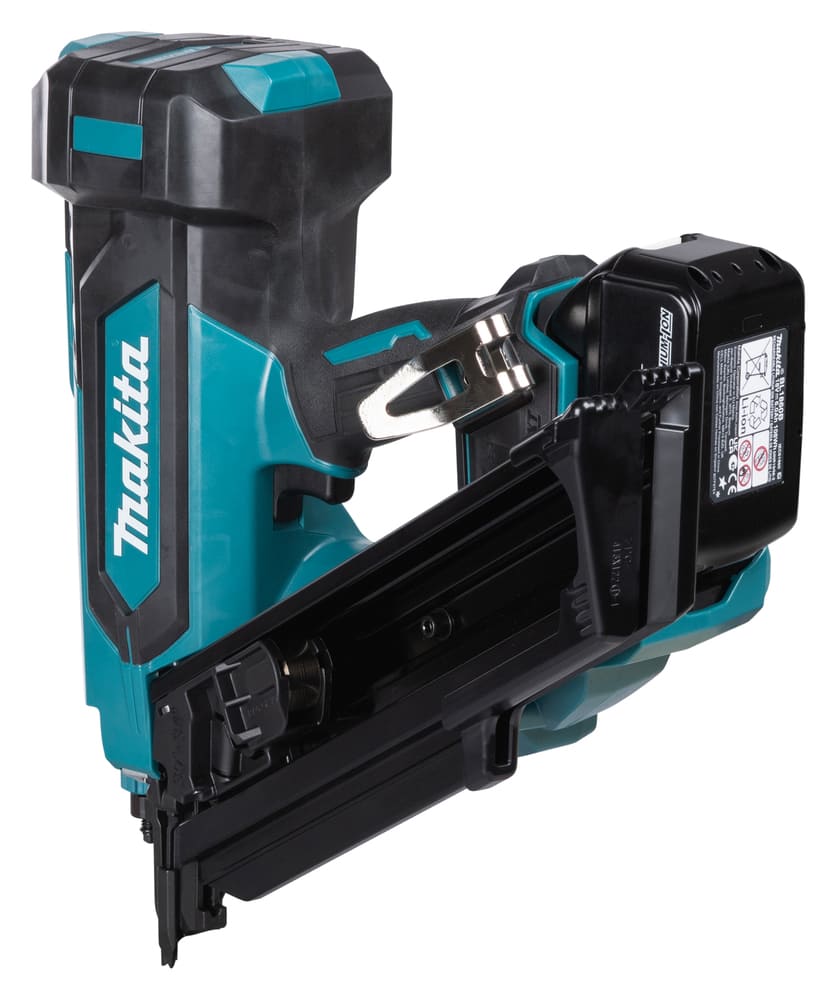 Makita - Makita DBN900 LXT Framing Nailer - Cordless blue nail gun with black battery attachment. - imagen 3