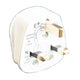 Dencon 3 Pin Fused Plug 13A White