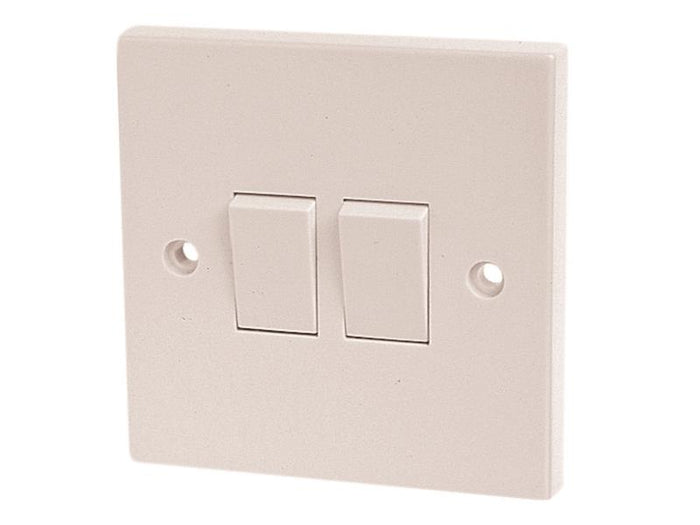 Dencon Light Switch 2-Gang 2-Way 10A