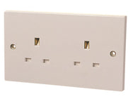 Dencon Unswitched Socket 2-Gang 13A