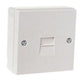 Dencon Telephone Socket 1 Way White