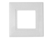 Dencon White Finger Plate 1-Gang (Pack of 2)