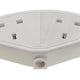 Dencon Rubber Trailing Socket 13A 2-Gang White