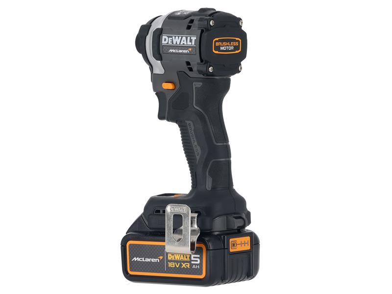 DeWALT Power Tools DCF85MP2T McLaren F1 XR Brushless 1/4in Impact Driver 18V 2 x 5.0Ah Li-ion - imagen 3