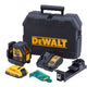 DEWALT DCLE34021D1 XR Compact Cross Line Green Laser 18V 1 x 2.0Ah Li-ion