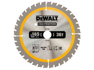 DEWALT Cordless Construction Trim Saw Blade 165 x 20mm x 36T – – Now available at MTN Shop UK.
