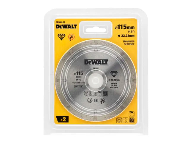 DEWALT Dry Diamond Blade 115mm (2 Pack) – – Now available at MTN Shop UK. - imagen 2