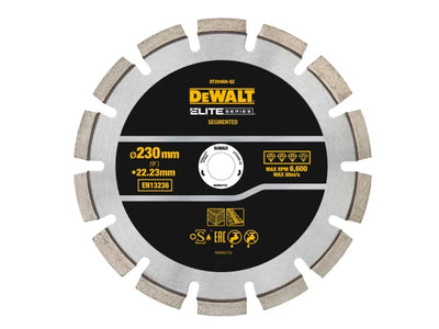 DEWALT ELITE SERIES™ Asphalt Diamond Segmented Wheel 230 x 22.23mm – – Now available at MTN Shop UK.