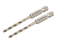 DeWALT Power Tools BLACK&GOLD Hex HSS-G Drill Bits (2)