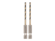 DeWALT Power Tools BLACK&GOLD Hex HSS-G Drill Bits (2) - imagen 2