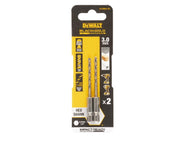 DeWALT Power Tools BLACK&GOLD Hex HSS-G Drill Bits (2) - imagen 3