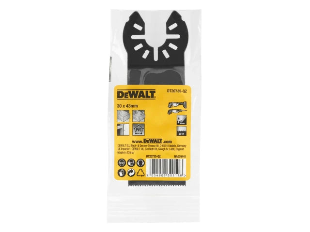 DEWALT DT20735 Wood & Nails Multi-tool Blade 30 x 43mm – – Now available at MTN Shop UK. - imagen 3