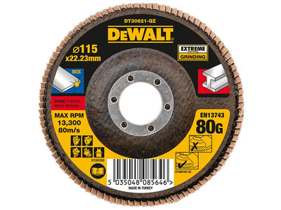 DeWALT Power Tools Extreme Flap Disc 115 x 22.2mm