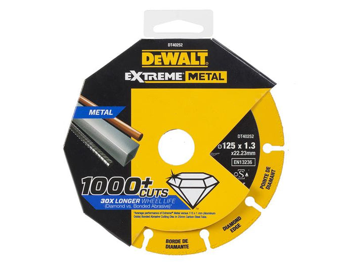 DeWALT Power Tools DT40252 Extreme Diamond Metal Cutting Disc 125 x 22.23 x 1.3mm