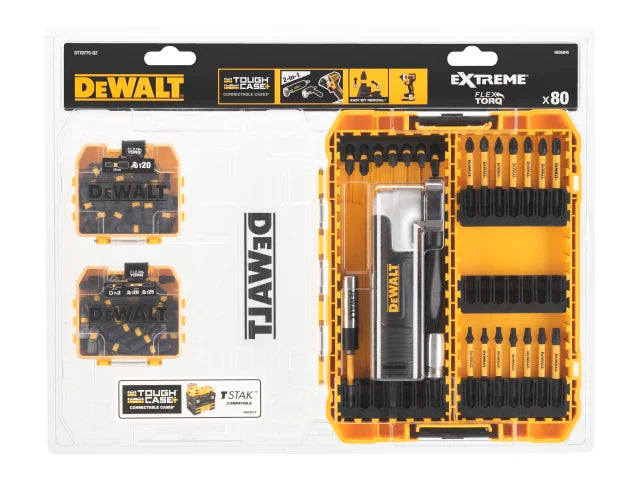 DEWALT DT70775 Mix Bit Set with Right-Angle Attachment, 80 Piece – – Now available at MTN Shop UK. - imagen 2