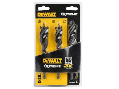 DEWALT EXTREME® Tri Flute Bit 3 Piece Set 152mm – – Now available at MTN Shop UK.