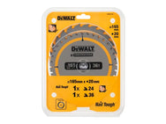 DEWALT DT90270 Construction Circular Saw Blade 2 Pack 165 x 20mm x 24T/36T – – Now available at MTN Shop UK. - imagen 2