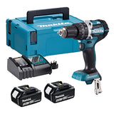 Makita - Makita DHP484RTJ Brushless Combi Drill - Makita cordless drill set with batteries and charger.