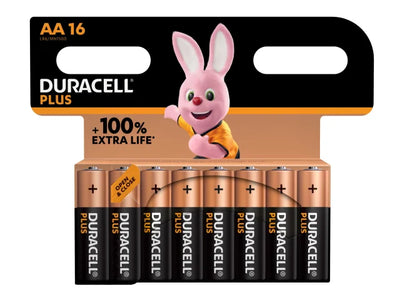 Duracell AA Cell +100% Plus Power Batteries (Pack 16) – – Now available at MTN Shop UK.