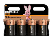 Duracell D Cell +100% Plus Power Batteries (Pack 4) – – Now available at MTN Shop UK.