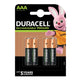 Duracell AAA Cell 900Mah Rechargeable Batteries (Pack 4)