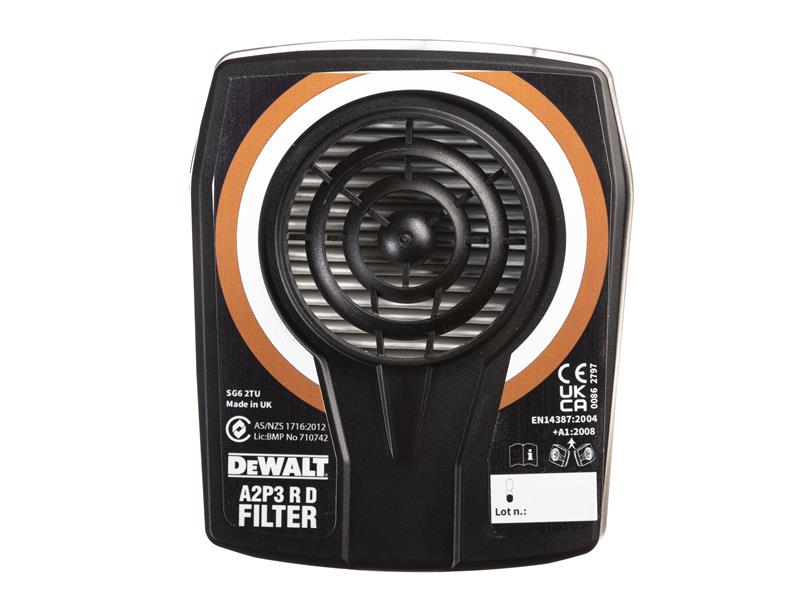 DEWALT Respiration A2P3 R D Combination Filters (Pair) - imagen 2