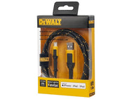DEWALT Telecoms USB A to Lightning® Reinforced Charging Cable 1.8m (6ft) - imagen 5