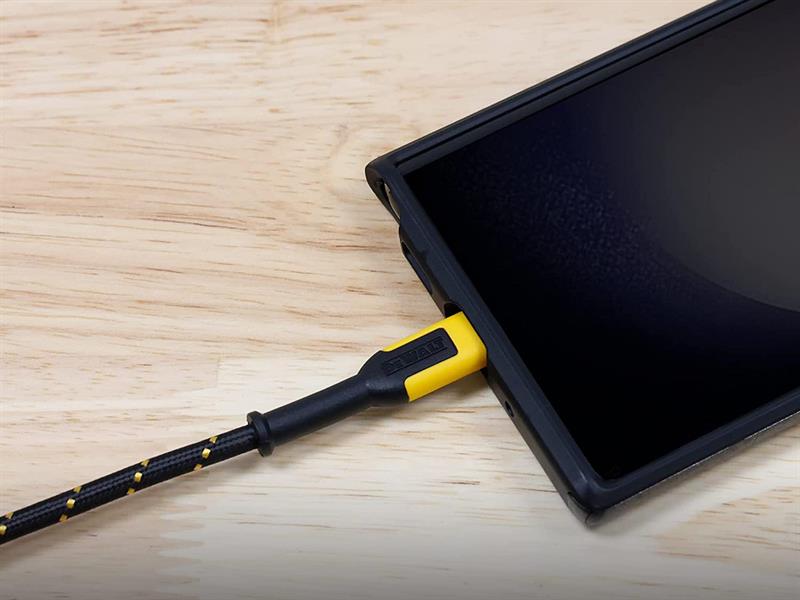 DEWALT Telecoms USB A to USB C Reinforced Charging Cable 1.2m (4ft) - imagen 3