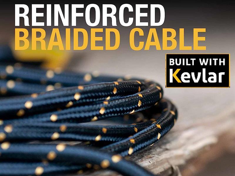 DEWALT Telecoms USB C to USB C Reinforced Charging Cable 1.2m (4ft) - imagen 2