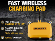 DEWALT Telecoms Fast Wireless Charging Pad - imagen 4