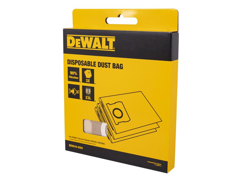 DEWALT Vacuum DXVA19-4203 Dust Bag (3 Pack) - imagen 3