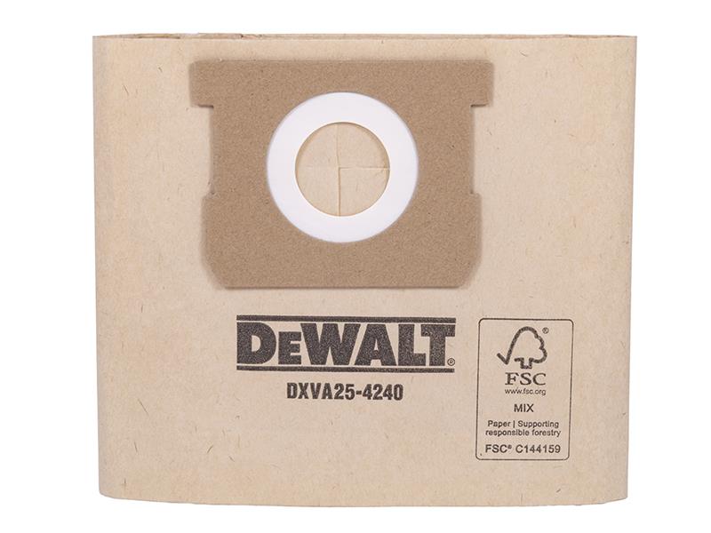DEWALT Vacuum DXVA25-4240 Dust Bag (Pack 3) - imagen 2
