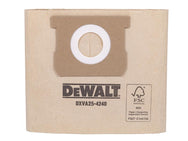 DEWALT Vacuum DXVA25-4240 Dust Bag (Pack 3) - imagen 2