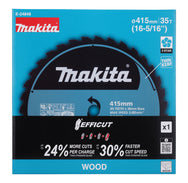 Makita - Makita E-24848 Efficut T.C.T Saw Blade 415 x 30mm x 35T - Makita 415mm 35T wood cutting circular saw blade - imagen 2