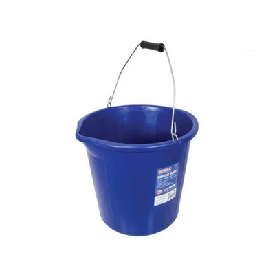 Faithfull Builder's Industrial Bucket 14 litre (3 gallon) - Blue – – Now available at MTN Shop UK.
