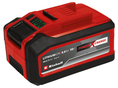 Einhell Multi-Ah Power X-Change Battery 18V 5.0-8.0Ah Li-ion – – Now available at MTN Shop UK.