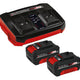 Einhell Power X-Change Battery & Charger Starter Kit 18V 2 x 4.0Ah Li-ion