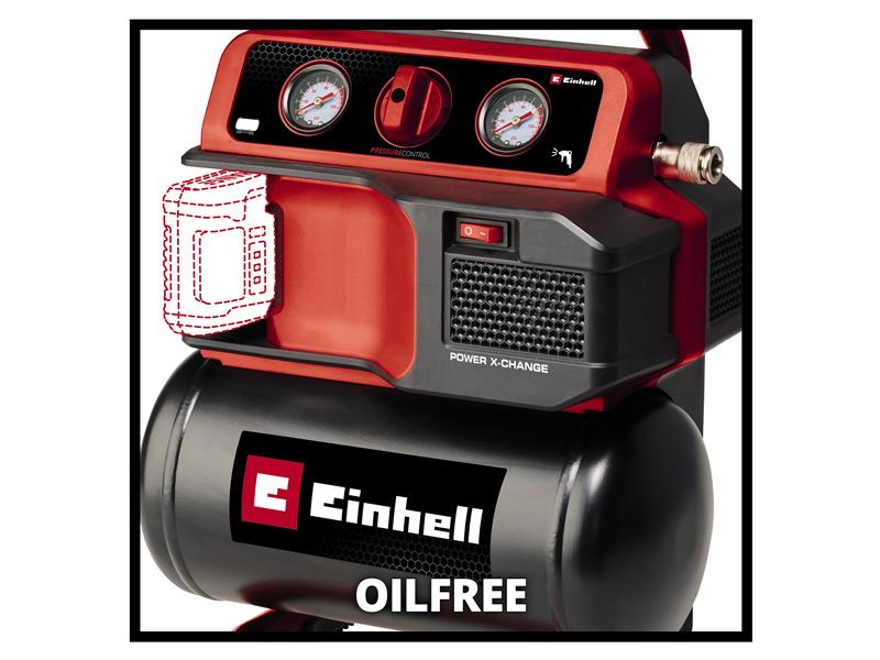 Einhell TE-AC 18/75 Li OF-Solo Power X-Change Air Compressor 18V Bare Unit - imagen 3