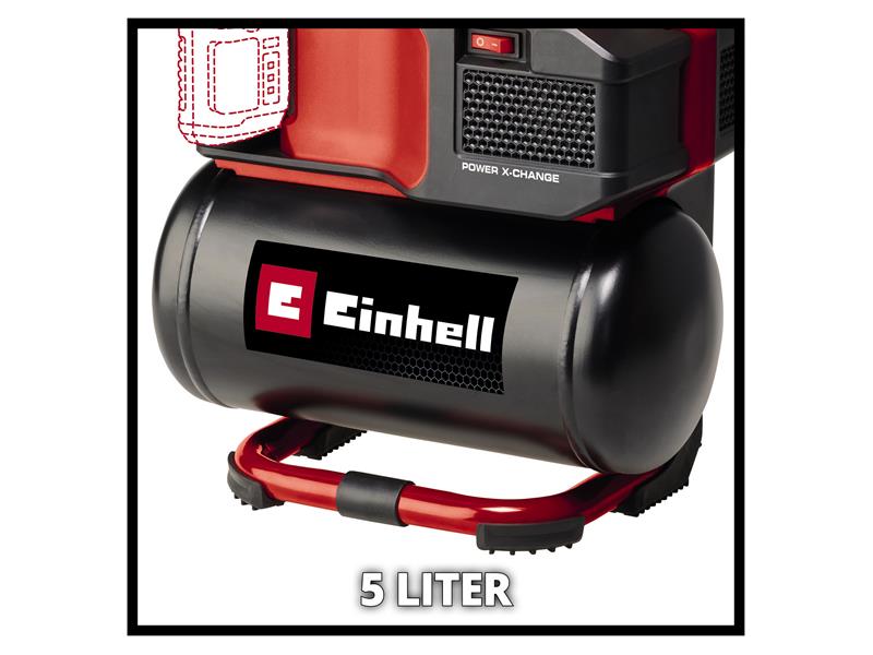 Einhell TE-AC 18/75 Li OF-Solo Power X-Change Air Compressor 18V Bare Unit - imagen 4