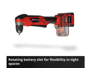 Einhell TE-AD 18 Li-Solo Power X-Change Angle Drill 18V Bare Unit - imagen 3
