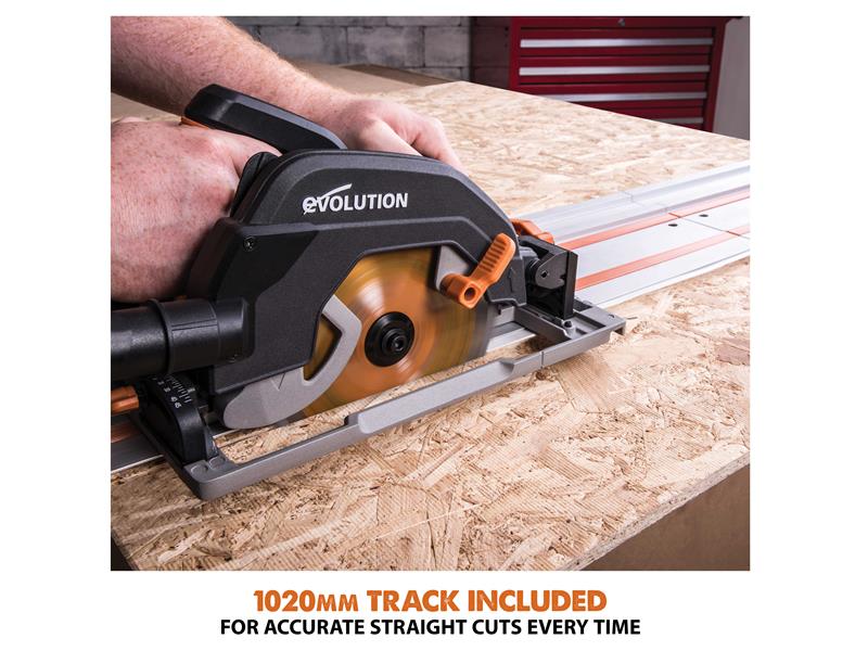 Evolution R185CCSX Circular Track Saw Kit 185mm 1600W 110V - imagen 2