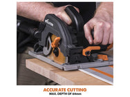 Evolution R185CCSX Circular Track Saw Kit 185mm 1600W 240V - imagen 5