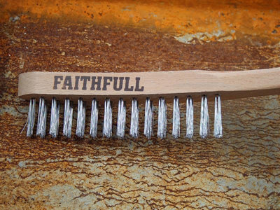 Faithfull Lightweight Scratch Brush, Two Row