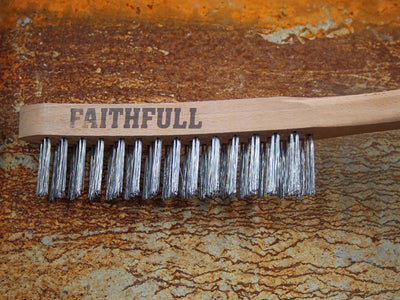 Faithfull Lightweight Scratch Brush, Three Row