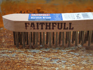 Faithfull Lightweight Scratch Brush, Three Row - imagen 3