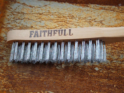 Faithfull Lightweight Scratch Brush, Four Row