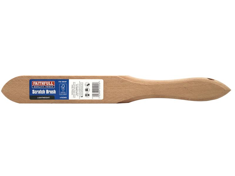 Faithfull Lightweight Scratch Brush, Four Row - imagen 5