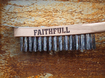 Faithfull Lightweight Scratch Brush with Scraper, Four Row